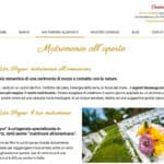 Web Content Portfolio sito Un Giorno Un Sogno Matrimonio all'aperto